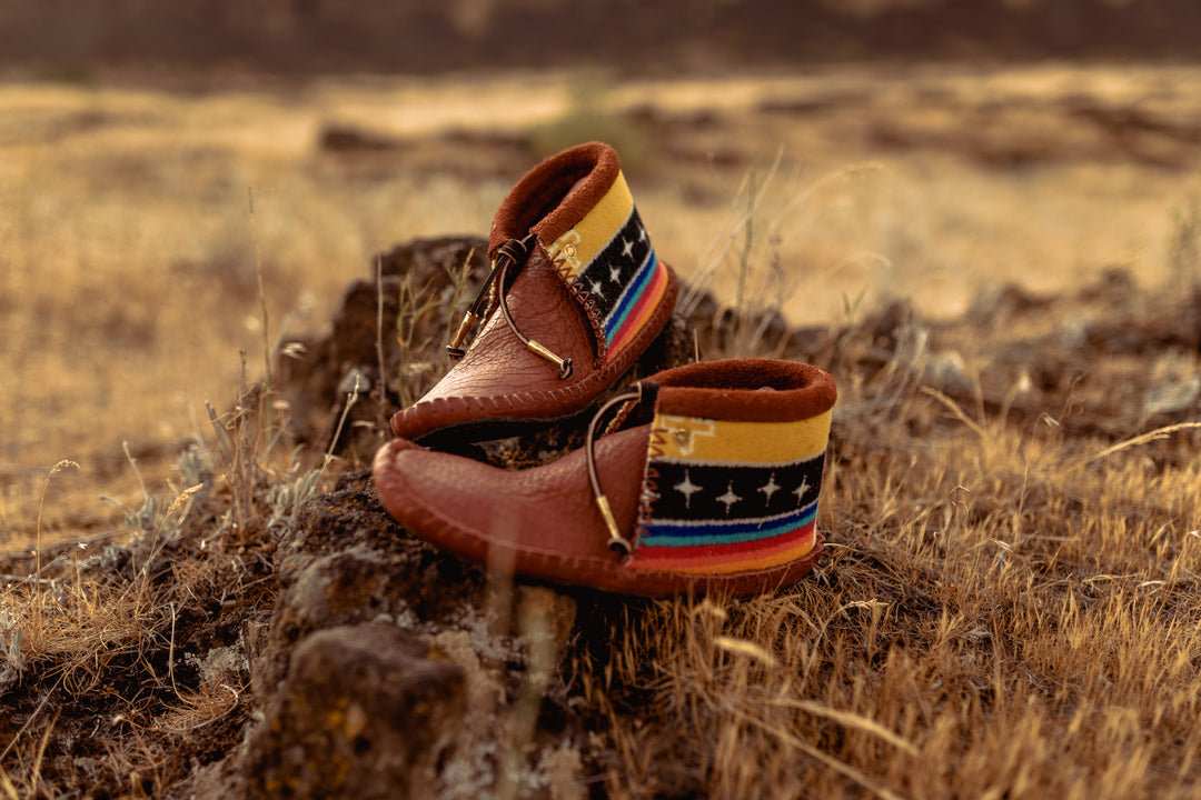 The Facing East + White Bear Moccasins