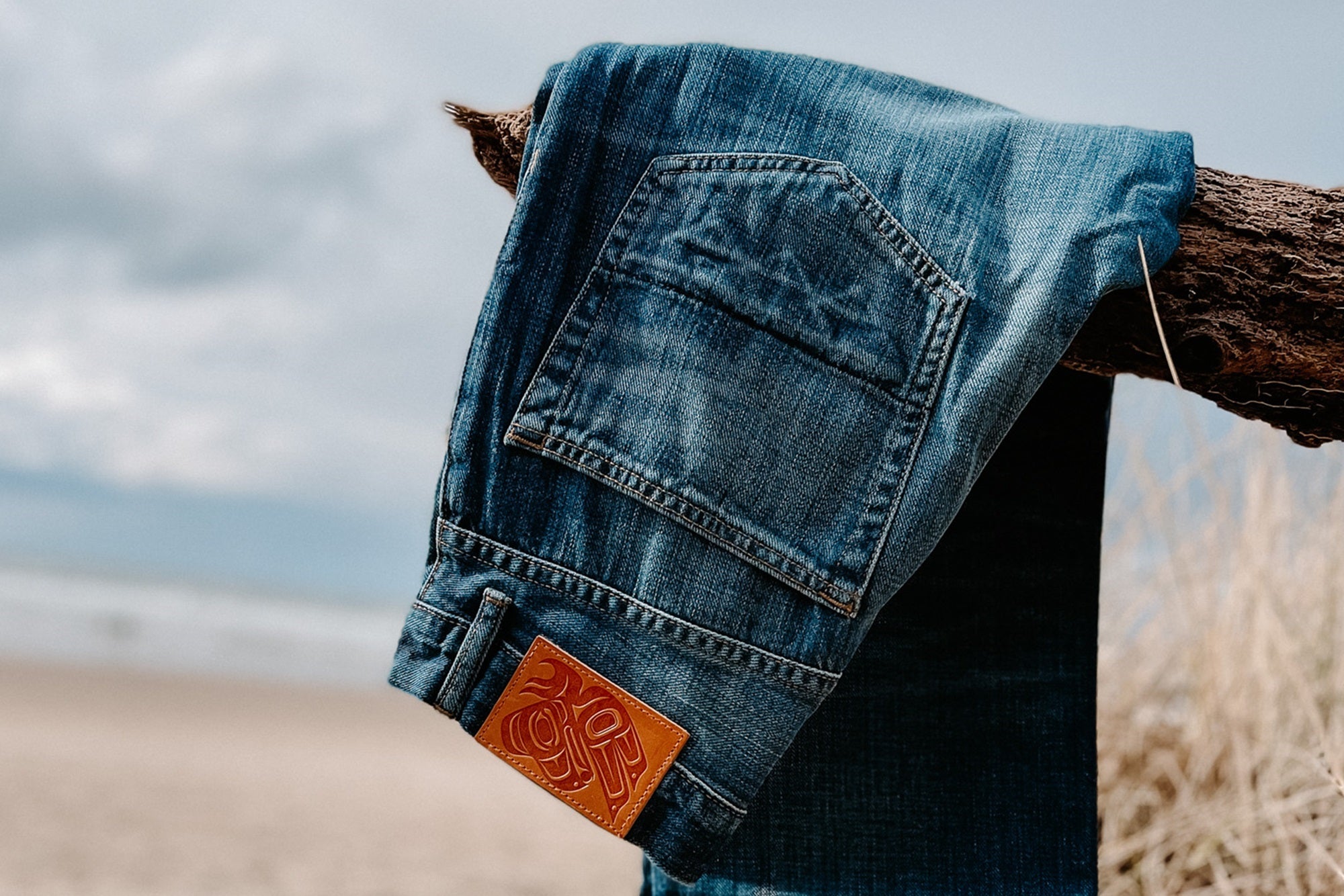 Native American Designed denim jeans 
