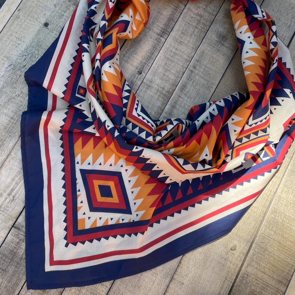 Native American Red Black Raven bandana