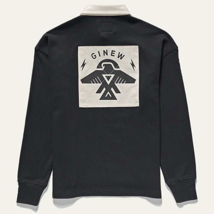 Black Native American Thunderbird Rugy Shirt 